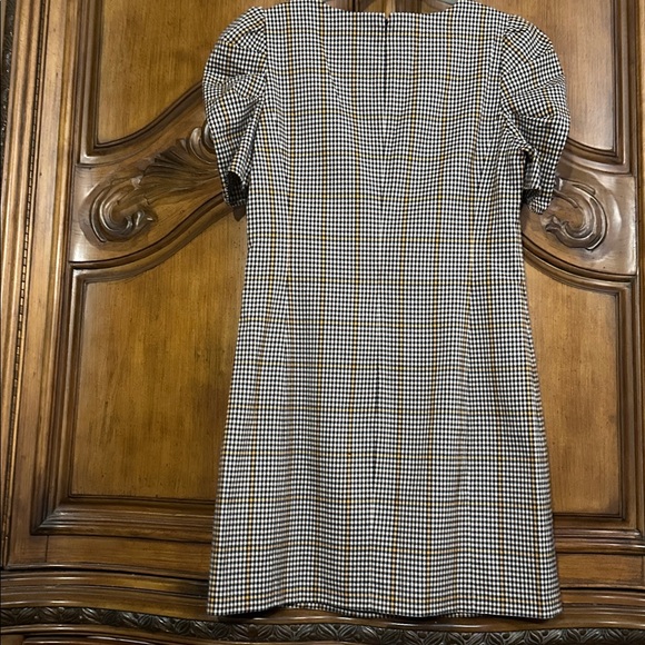 NEW Amanda Uprichard Westwick Checkered Puff Sleeve Plaid Mini Dress Large - Picture 13 of 17